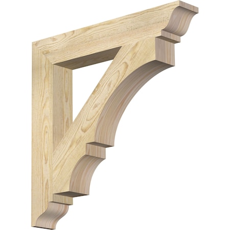 Ekena Millwork Balboa Traditional Rough Sawn Bracket, Douglas Fir, 4"W x 26"D x 26"H BKT04X26X26BOA01RDF